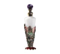 Folpus Botellas de perfume de vidrio vintage, vacías, decoración retro con forma de ángel y flores, elegante decoración para niñas y mujeres, regalos de, Style C