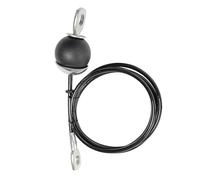 Folpus Cable de Polea Reemplazo, 6 Mm, para Uso en Gimnasio Y Ejercicios de Muñecas, 3 Metros