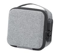 Folpus Caja de con de Combinación Contenedor Portátil para Sellos Compartimentos Extraíbles Material Rígido para Oficina, 21cmx15cmx11cm