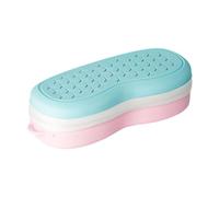Folpus Caja organizadora para Gafas de natación, Estuche portátil y Funcional, Azul Rosado