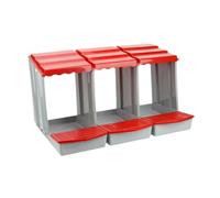 Folpus Caja para Poner Huevos, Nido para gallinas, cómoda, fácil de Limpiar, Caja para Poner Huevos de gallina, gallinero, para gallinero, Granja avícola, Rojo, M