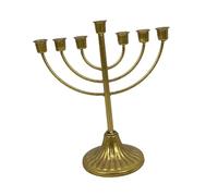 Folpus Candelabro judío, decoración de Hanukkah, candelabro de Menorá, candelabro judío de Menorá para Escritorio, 7 sucursal