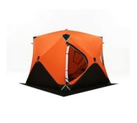 Folpus Carpa Exterior Camuflada con Plegable Compacto y Bolsa Almacenamiento para Transporte Fácil Acuado para Campamentos Invierno y Refugios Emergencia, Array, Naranja, 2.4 2.4 2m