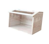 Folpus Casa de hámster de Madera Jaula de cría de hámster Hideaway Caja de Nido de Pollo Rutin Caja de cría de Pollo para Chinchillas Erizo