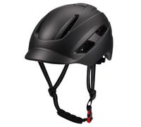 Folpus Casco de Ciclismo Adulto Casco Bicicleta Carretera Urbano con Visera Extraíble Revestimiento Acolchado Lavable Ajustador Trasero Certificación EN1078, Titanio, L57-61CM