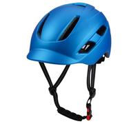 Folpus Casco de Ciclismo Adulto Casco Bicicleta Carretera Urbano con Visera Extraíble Revestimiento Acolchado Lavable Ajustador Trasero Certificación EN1078, Azul, L57-61CM