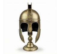 Folpus Casco Romano corativo con Estilo Hierro Forjado Adorno Casco Romano con Soporte Clásico Figura para Estantería, 1913 Dorado, Estilo 1913 Dorado