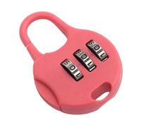 Folpus Cerradura de combinación con códigos de 3 dígitos Cerradura de contraseña de Metal Cerradura de Maleta portátil, Rosa Profundo