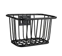 Folpus Cesta para Bicicleta de Hierro Removible Accesorio Frontal Resistente Depósito Frontal y Soporte para Ciclismo Adecuada para Regalo Uso de Niños y