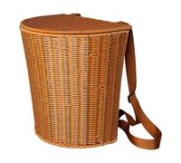 Folpus Cesta para Recoger Flores, Mochila rústica portátil, Organizador de Picnic para IR de, huerto, Granja, Vacaciones, Agricultor, con Tapa