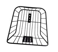 Folpus Cesta Trasera de Alambre metálico para Bicicleta sin Cubierta, Cesta de Carga Negra, Accesorio Universal Resistente para Ciclismo al Aire Libre,