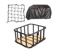 Folpus Cesta Trasera para Bicicleta con Almacenamiento Carga para Bicicletas Plegables y portaequipajes Trasero Resistente.