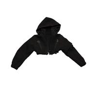 Folpus Chaqueta a Escala 1/6, Ropa muñeca Hecha a Mano, Abrigo con Sombrero 11 cm para Figuras muñecas 12 Pulgadas.