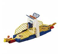 Folpus Children Basketball Juego de Tablero Mini Arcade Canasta Marcador con Luz y Música Adecuado para Familiar Actividades, Máquina De Baloncesto Doble, Modelo B, con 4 Pelotas