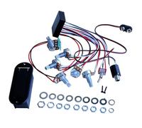 Folpus Circuito de preamplificador de guitarra eléctrica, accesorio de instrumentos musicales pasivos activos, circuito de cableado de preamplificador para