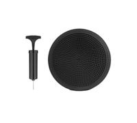 Folpus Cojín Oscilante, Asiento Sensorial con Bomba Manual, Asiento Flexible Inflable para Todas Las Edades, Tabla de Estabilidad de Aire para Danza, Negro