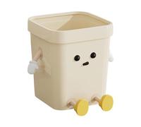 Folpus Cubo de Basura Creativo con Tapa Abierta, Cesta de Basura Multifuncional Resistente con Dibujos Animados, Bonito Cubo de Basura para Dormitorio, baño, Sentado Grande