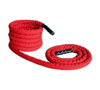 Folpus Cuerda de Batalla de 2,7 m para Entrenamiento de Fuerza Profesional, Desarrollo Muscular, acondicionamiento con Funda de Tela para Gimnasio en casa, 25 Mm Rojo