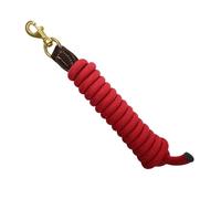 Folpus Cuerda de Larga para Entrenamiento de Caballos, rienda de Nailon de 98,43 Pulgadas, sujeta con, Ideal para exhibiciones, Caminatas, Rojo