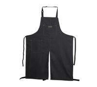 Folpus Delantal de Pierna Dividida de Mezclilla de cerámica, Cuello Colgante Simple portátil para Hombres y Mujeres para carpintería, Cocina, Escultura de