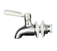 Folpus Dispensador de bebidas, espita de repuesto, acabado pulido, reutilizable para jugo, Aleación de acero