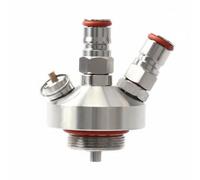 Folpus Dispositivo de Dispensación de Cerveza Conector de Mini Barril Grifo Adaptador Cuerpo Metálico Sellado Estable Montaje Sencillo para Reuniones Pub Casa