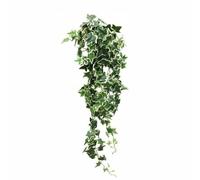 Folpus Enredadera Decorativa Artificial Guirnalda Liana Planta Colgante Hojas Definidas de Tela de Seda y Rama Maleable para Decoración Verde Adecuada para, Verde con Borde Blanco