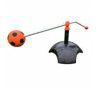 Folpus Entrenador de Fútbol Rebotador de Control de Balón Base Pesada Rotación Completa de 360 Grados Estructura de Hierro y Plástico Adecuado para Entrenamiento Juvenil Escuelas Clubes, Naranja