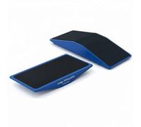 Folpus Entrenador de Swing de Golf Tablero Herramienta Dispositivo con Guía de Presión en los Pies y Estabilidad Lateral Construcción de Madera Adecuado para, Mejorado Azul