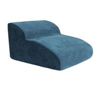 Folpus Escaleras para Perros de 2 Niveles, escalón Inferior Antideslizante, cómodas escaleras para Perros y Mascotas, rampa para Subir escaleras, Azul