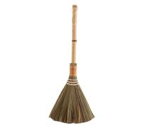 Folpus Escoba de Mano Vintage, vietnamita, para Limpieza del hogar, con Mango de Paja, para barrenderos, cocinas y hogares, Largo