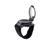 Folpus Espejo de para Bicicleta Espejo Retrovisor de Muñeca con Espejo Carcasa con Tapa Plegable Correa con Cierre de Ganchos Material