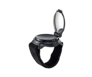Folpus Espejo de para Bicicleta Espejo Retrovisor de Muñeca con Espejo Carcasa con Tapa Plegable Correa con Cierre de Ganchos Material