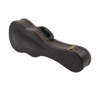 Folpus Estuche duro de ukelele, bolsa de concierto de ukelele, bolsita de ukelele impermeable de servicio pesado de cuero PU, Black 23inch