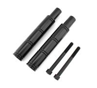 Folpus Extensión Luces Auxiliares Diseño Cilíndrico Compacto, Extensión Soporte Luz, Ligero, Kit Soportes Montaje, para marca alemana cilindro, Negro
