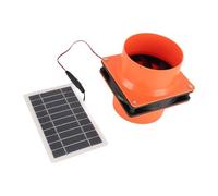 Folpus Extractor de aire solar de 12 V, 130 CFM, fácil instalación, multiusos, resistente y silencioso, para cabina de barco o gallinero.