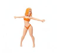 Folpus Figura de Escena de Mujer Miniatura Bikini Escala 1 64 Pintada a Mano Figura Estática para Decoración de Dioramas, Mujer En Bikini Bailando con Los Brazos Abiertos
