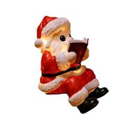 Folpus Figura Luminosa de Papá Leyendo un Libro, con Luces LED, Ideal para Decorar tu habitación, el hogar o Cualquier Fiesta de año