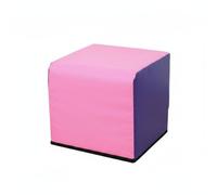 Folpus Fitness Hip Support Banco de Ejercicios Caja de Glúteos Soporte Lumbar y Banco Multifuncional de PVC PE Fácil de Limpiar Adecuado para Entrenamiento en Casa Gimnasio, Rosa Y Morado