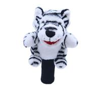 Folpus Funda para Cabeza de Golf Accesorio Driver Protector Personaje Animal Material Suave Apto para Jugadores Equipaje de Golf, Tigre Blanco