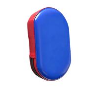 Folpus Guante de Boxeo portátil de Cuero sintético Resistente al Desgaste con Vendaje para Mano, Almohadilla para Kickboxing, Muay Thai, para, Azul