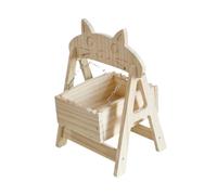 Folpus Hamaca de Madera para Chinchillas, repisas para cabañas y Zonas de Descanso, Columpio Interior para Chinchillas de hámster.