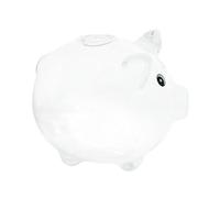 Folpus Hucha de Cristal para Ahorro de alcancía, Hucha de Animales, Premium, Bonita Hucha, Tarro de Cristal para decoración de Mesa en casa y cafetería, Transparente