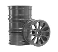 Folpus Juego de 4 Piezas de Bujes de Rueda para Coche RC 1/10, Titanio