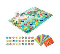 Folpus Juego de combinación de Dinosaurios de Madera, Juguete sensorial de Memoria, Rompecabezas educativos de Aprendizaje temprano para niños.