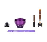 Folpus Juego de cuencos tibetanos para cantar, cuenco artesanal, adorno tradicional con varillas para salón de té, atención plena, escritorio, B5