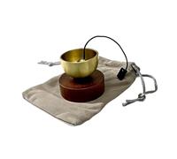 Folpus Juego de mini cuencos tibetanos portátiles, compactos, de hermoso sonido y apariencia, cuenco de sonido de meditación tibetano para atención plena.