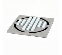 Folpus Juego de Tablero Decorativo Bandeja Baja Cuadrada Centro de Mesa Adorno de Esfera Ornamento de Mesa con Apariencia Similar a Ajedrez Adecuado para, Gris Espacial