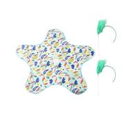 Folpus Juguete Divertido para Hacer Ejercicio con Patadas, Juguete Interactivo para Gatos Que Juega al escondite y Plumas, Pato