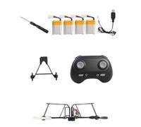 Folpus Kit avión Papel RC, avión eléctrico con Control Remoto, estabilizador giroscópico, Modelo DIY con hélices para niños y niñas, Cuatro Potencias
